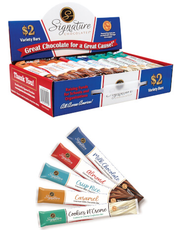 $2 Gourmet Chocolate Bars and Inner Carrier