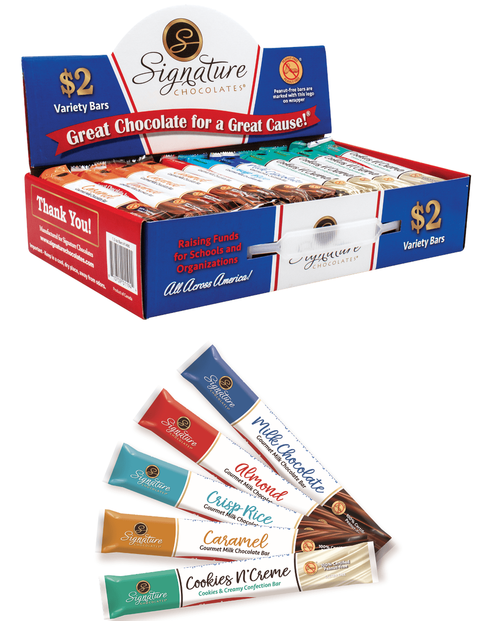 $2 Gourmet Chocolate Bars