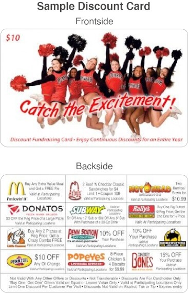 Cheerleader Discount Card