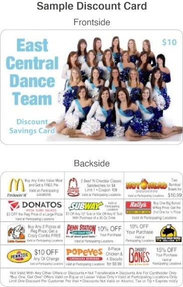 Dance Team Discount Card