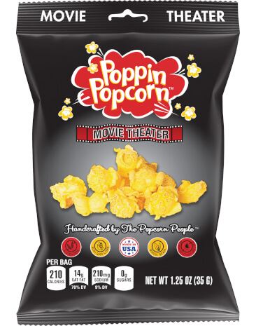 Movie Theater Butter Popcorn Bag