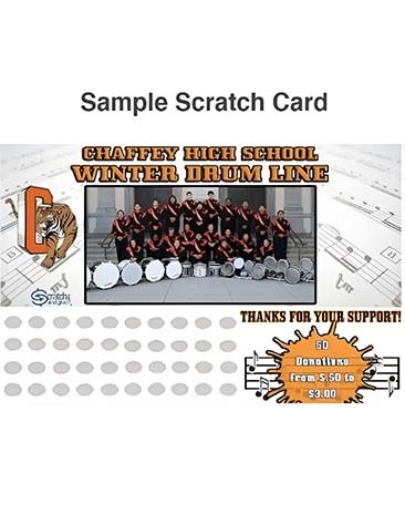 High School Drum Line Scratch Card
