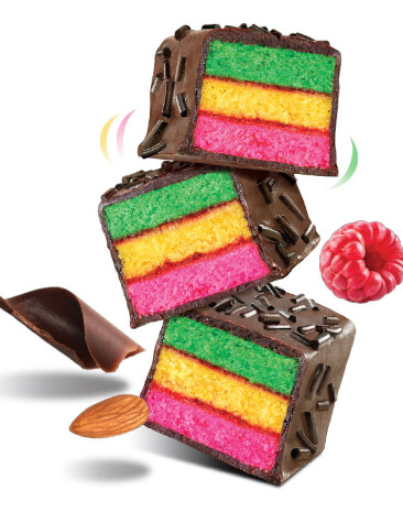 Rainbow Cake Bites