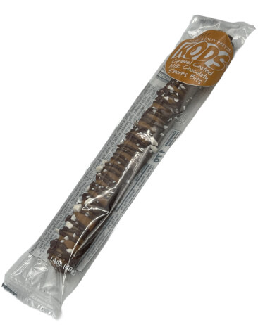 Wrapped Caramel Coated Milk Chocolaty S’mores Pretzel Rod