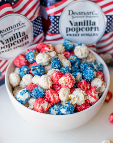 Patriotic Vanilla Popcorn