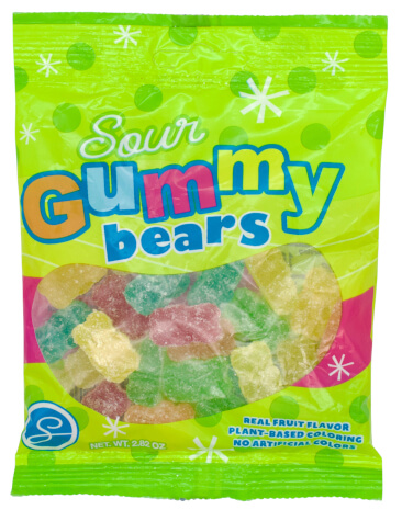Sour Gummy Bears Bag