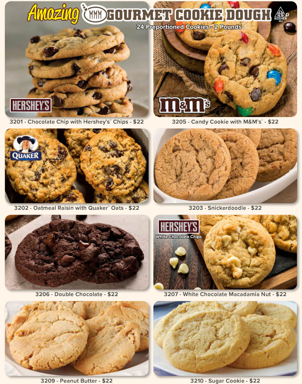 Amazing Gourmet Cookie Dough Fundraiser Brochure