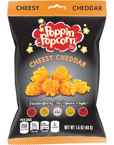 Cheesy Cheddar Popcorn Bag