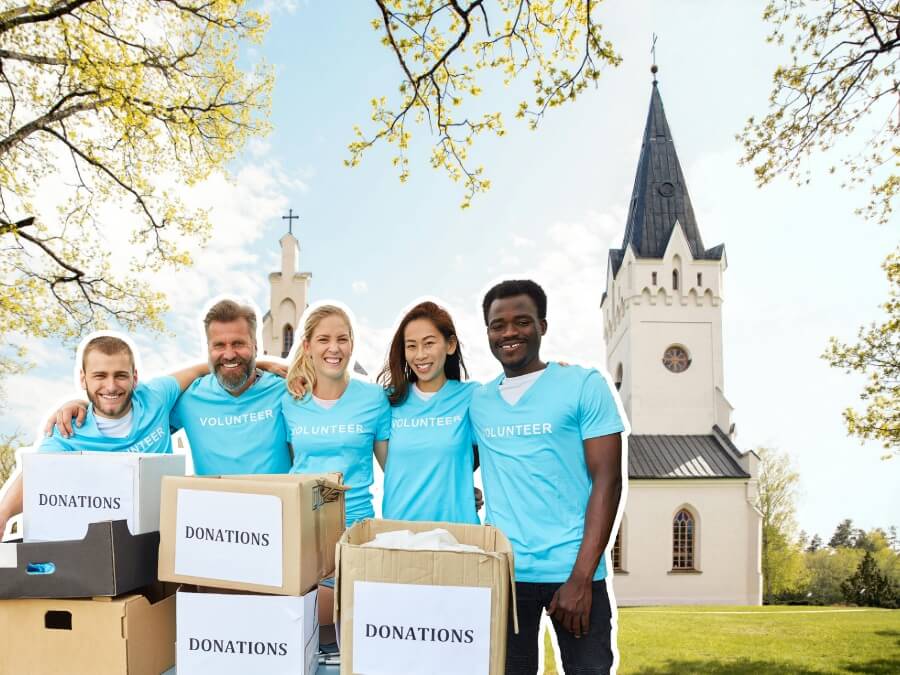 Church Donation Fundraiser Volunteers