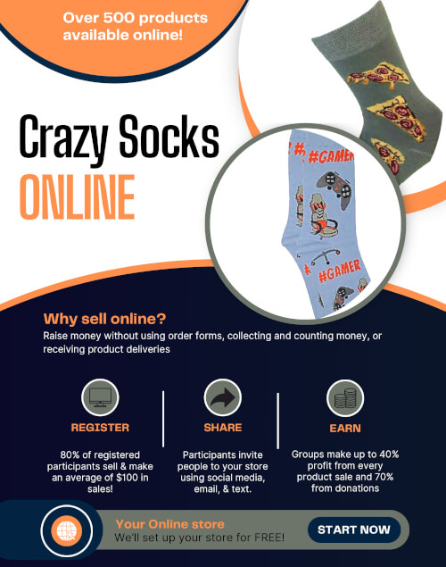 Crazy Socks Online Fundraiser