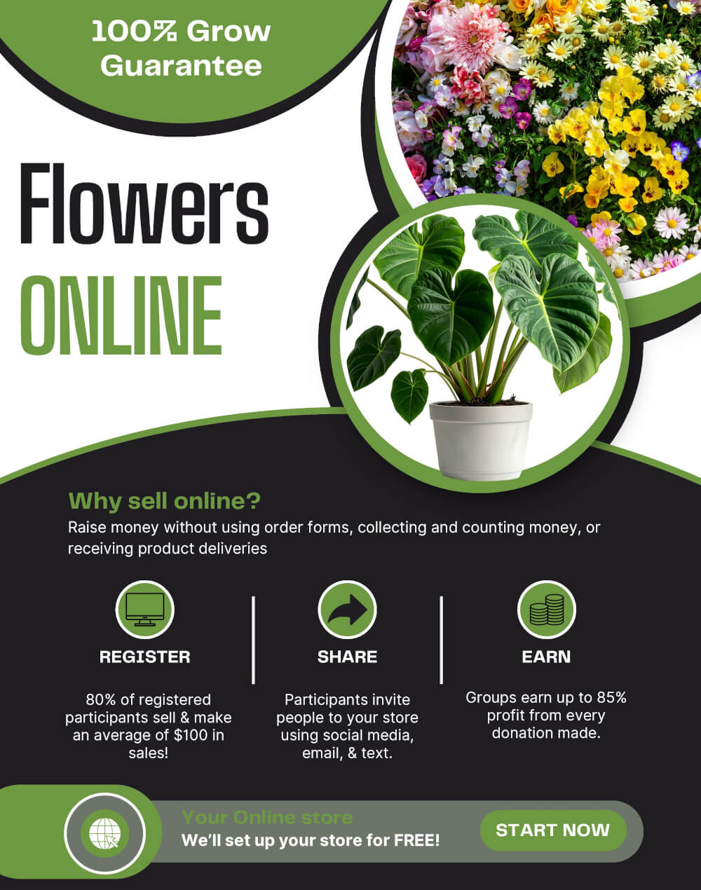 Flowers Online Fundraiser