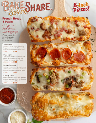 French Bread Pizza Brochure Fundraiser