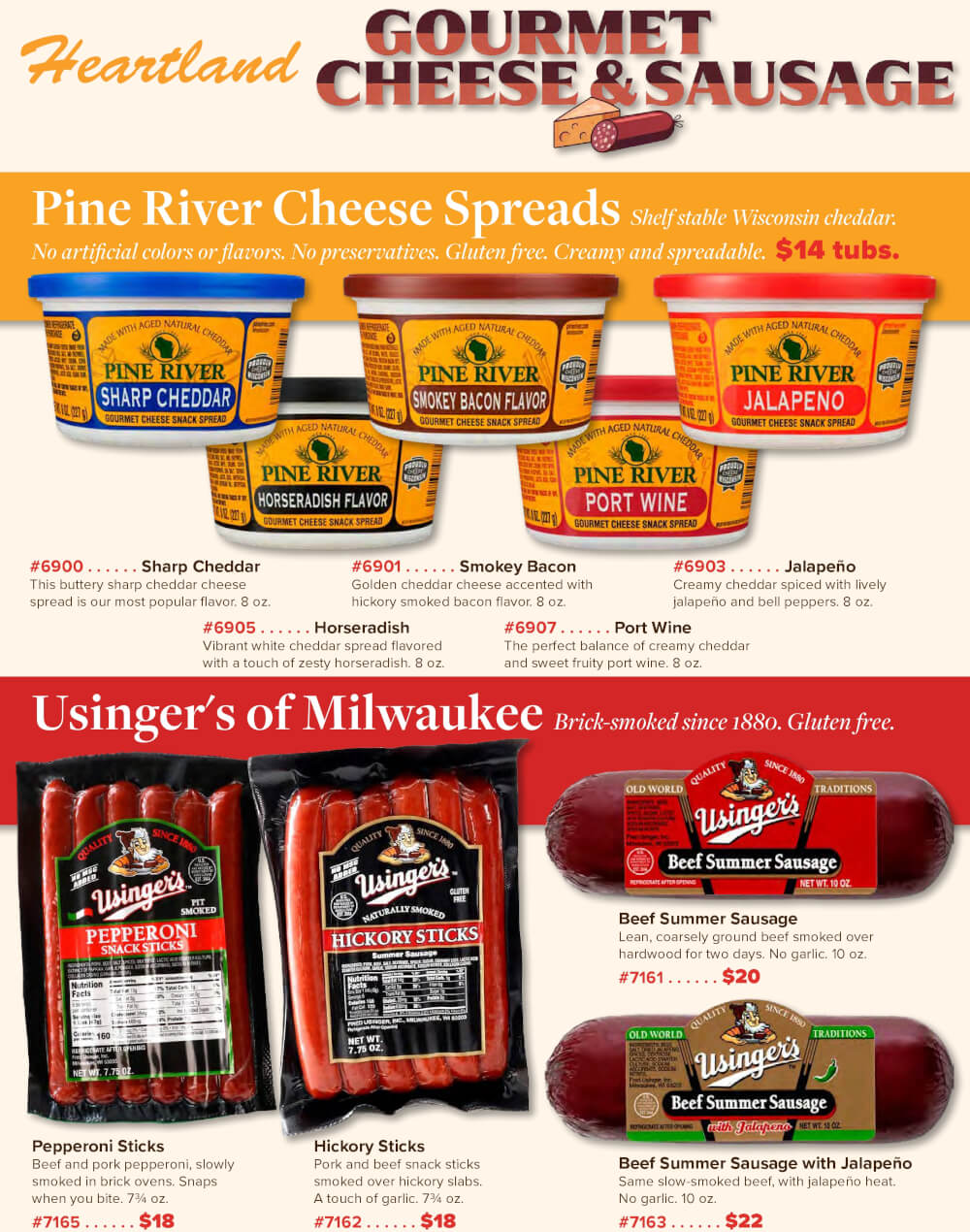 Heartland Cheese & Sausage Brochure Fundraiser