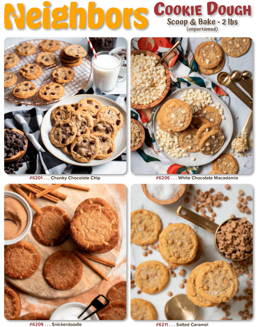 Neighbors Scoop & Bake Cookie Dough Fundraiser Brochure