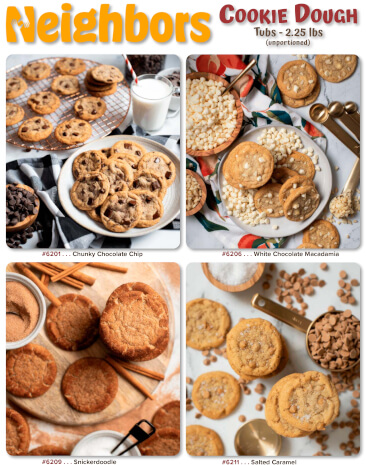 Neighbors Scoop & Bake Cookie Dough Fundraiser Brochure