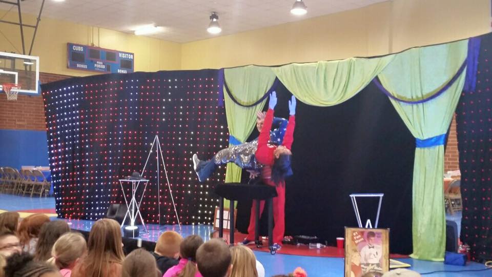 Big Event Magic Show Highlight of School Year Prospect Elementary School students enjoying magic show