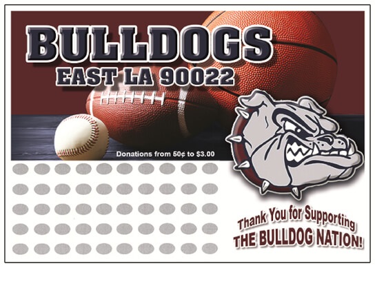 Bulldog Scratch Card Design