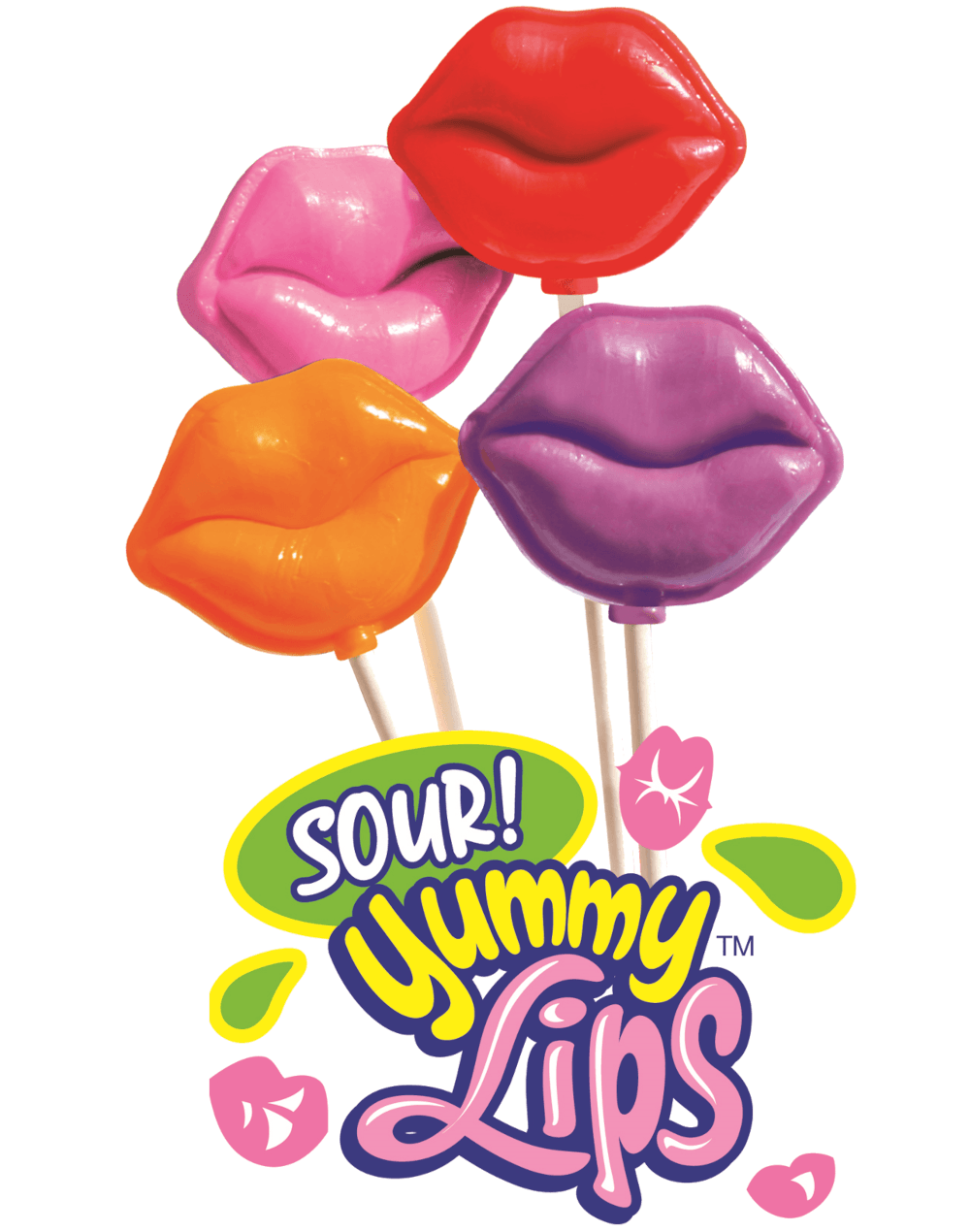 $1 Sour Yummy Lips Lollipops
