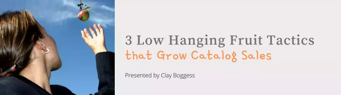 3 Low Hanging Fruit Tactics that Grow Catalog Sales