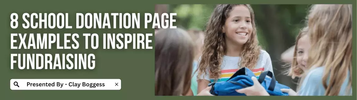 8 School Donation Page Examples to Inspire Fundraising 8 School Donation Page Examples to Inspire Fundraising