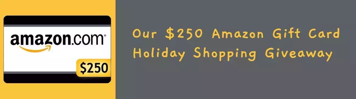 Our $250 Amazon Gift Card Holiday Shopping Giveaway Our $250 Amazon Gift Card Holiday Shopping Giveaway