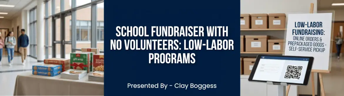 school fundraiser with no volunteers