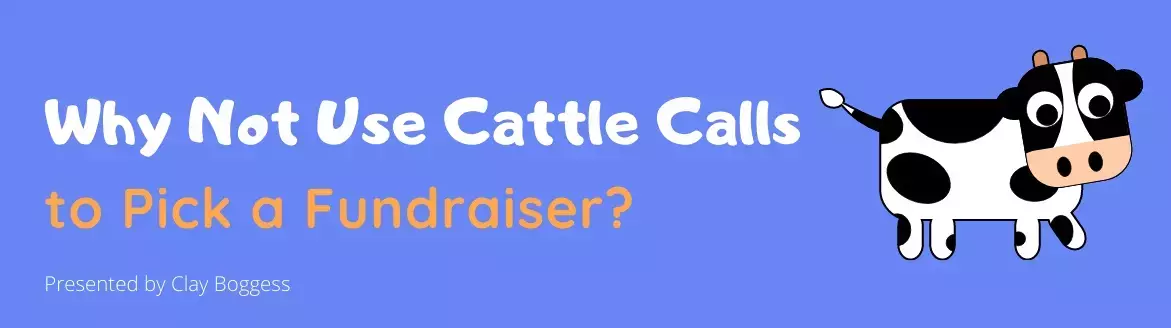 Why Not Use Cattle Calls to Pick a Fundraiser?