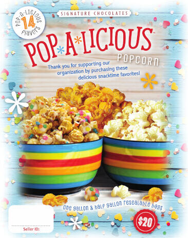 Pop-A-Licious $20 Popcorn Fundraising Brochure