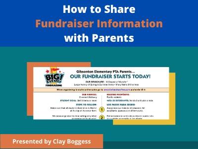 How to Share Fundraiser Information with Parents