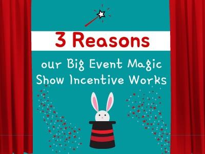 3 Reasons our Big Event Magic Show Incentive Works