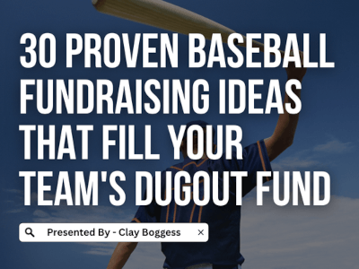 Baseball Fundraising Ideas