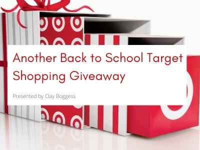 Another Back to School Target Shopping Giveaway