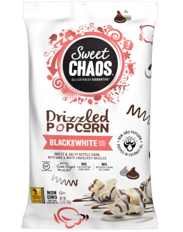 5.5 oz Dark and White Chocolate Popcorn Bags (350070)