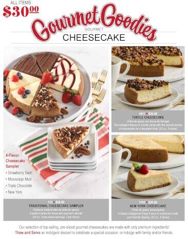 Gourmet Cheesecake Fundraiser Brochure