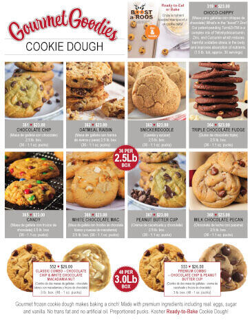 Gourmet Goodies Cookie Dough Fundraiser Brochure