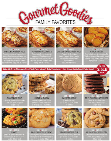 Family Favorites Fundraiser Brochure