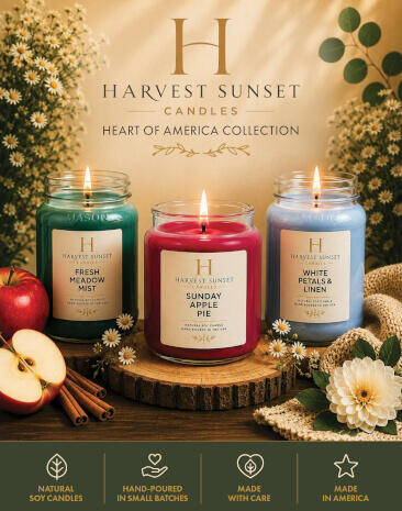 Harvest Sunset Candles Fundraiser Brochure