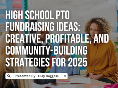 High School PTO Fundraising Ideas