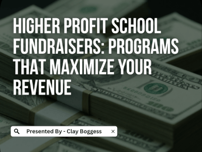 higher profit school fundraisers