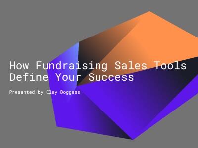 How Fundraising Sales Tools Define Your Success