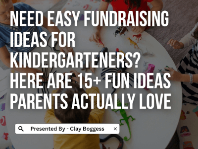 Easy Fundraising Ideas for Kindergarteners