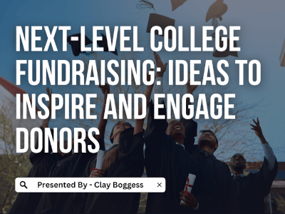 Next-Level College Fundraising: Ideas