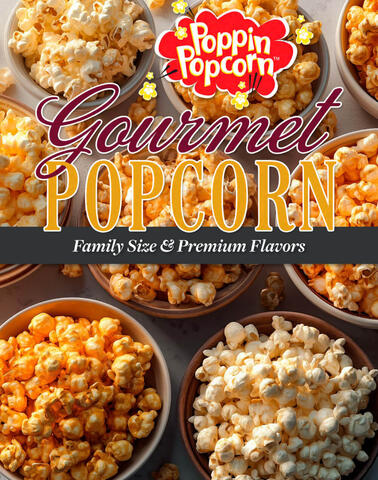 Poppin Popcorn Fundraising Brochure
