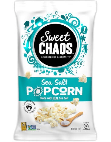Sea Salt Popcorn Fundraiser Product 6 oz Sea Salt Popcorn Bags (300621)