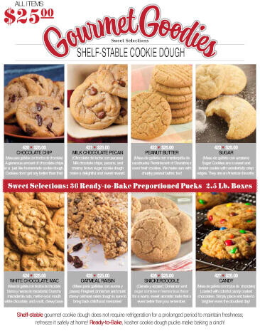 Sweet Selections Cookie Dough Fundraising Brochure