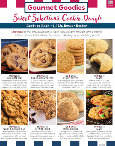 Sweet Selections Cookie Dough Fundraising Brochure