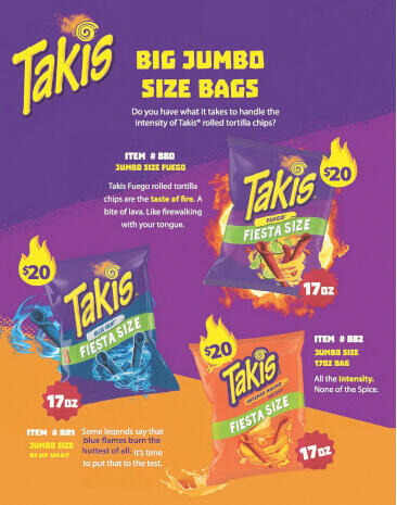 Takis Tortilla Chips Fundraising Brochure