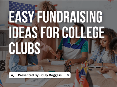 Easy Fundraising Ideas for College Clubs