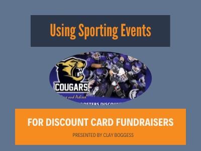 Using Sporting Events for Discount Card Fundraisers