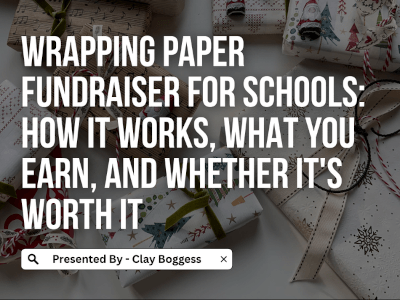 Wrapping Paper Fundraiser for Schools